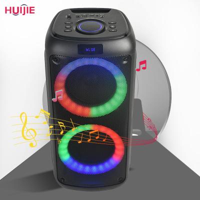 China None powered sonido KTV proadam speakers altavoces dual 6.5 inch audio speakers with RGB light party karaoke speaker for sale