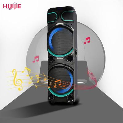 China None Duals 10 Inch Wood Karaoke System DJ System Home Theater Powerful Rechargeable Portable Speaker bluetooths Speakers for sale