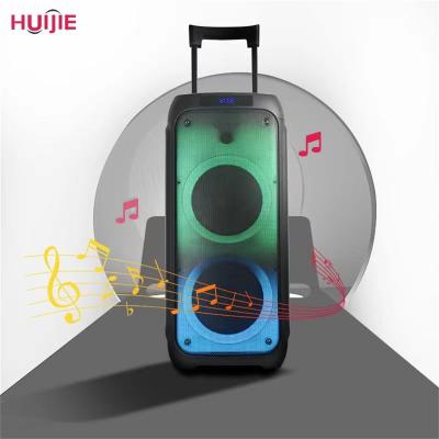 China No Microphone New 10 Inch Dual Cart Outdoor Stereo Subwoofer Portable Wireless Karaoke Speakers for sale