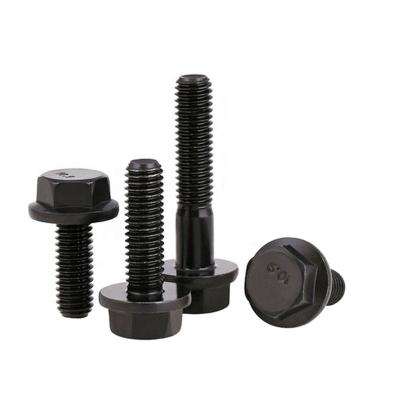 China Din6921 Quality Assurance Steel Grade 10.9 High Strength Black Hex Flange Bolt for sale