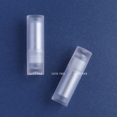 China New Fashionable Plastic Custom Round Frost Empty Lipstick Tubes for sale