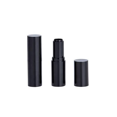 China Fashionable personalized custom large lipstick container highlighter bar UV black round stick tube custom lipbalm container for sale