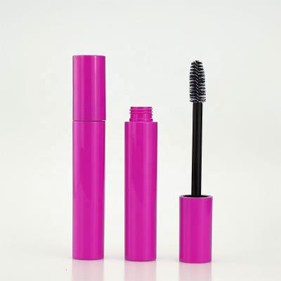 China Hot Pink 20ml Big Capacity Custom Empty Round Tube Cosmetic Mascara Logo OEM ODM Container With Big Silicone Brush Wand for sale