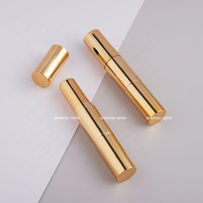 China Gold Fashionable Portable Black Side Packaging Pen Container Blusher Foundation Stick Empty Plastic Tube Concealer Tube Private Label for sale