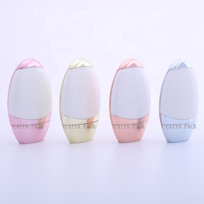 China Squeeze PP Plastic Bottle Squeeze PP Body Face Lotion Cream Bottle Sunscreen Skin Care Rose Gold Portable Empty Cute Shape Cosmetic Oval Travel for sale