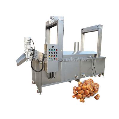 China Peanut Potato Chips Onion Rings And Beans Frying Machine Oil Filter Machine Automatic Continuous Snacks Frying Machine for sale