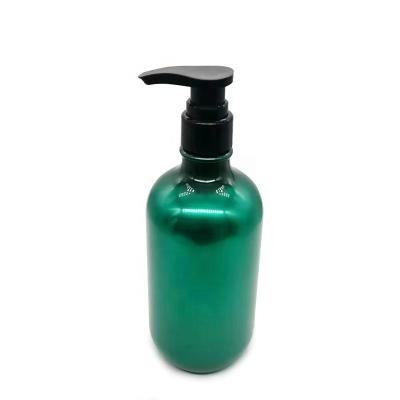 China Gold Cosmetic White Green PET Free Sample Plastic Bottles With Black Pump For Conditioner Shower Cream Disinfectant Shampoo 3000ml500ml for sale