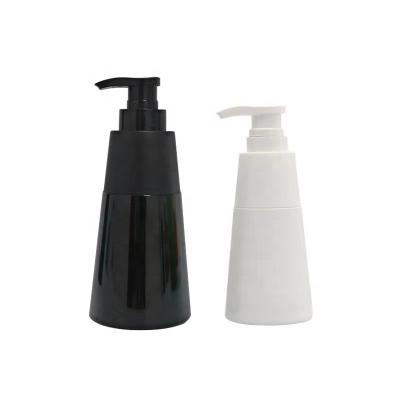 China New Design 200ml350ml Cosmetic PET White Black Plastic Bottle With Pump Dispenser For Facial Remover Shampoo Shower Bath Toner Lotion for sale