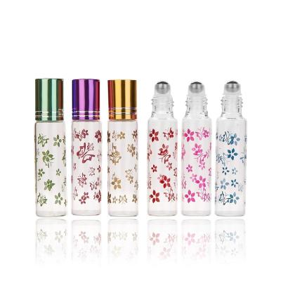 China Wholesale Cosmetic 5ml 10ml Perfume Essential Oil Ball Bottle Packaging Sample Sub Small Printing Butterfly Pearl Bottle Travel Portable for sale