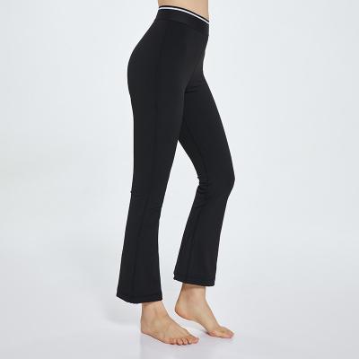 China High Waist Hip Lift Sports Breathable Flared Naked Casual Large Size Loose Pants for sale