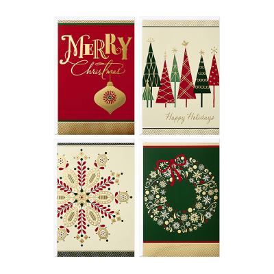 China paper & Cardboard Christmas Bundle Cards Happy Holidays With Envelopes Cute Animals Holiday Greeting Cards Bulk Christmas Cards Assortment for sale