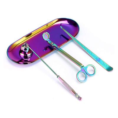 China Embroidery Candle Accessory Sets Stainless Steel Candle Wick Sniffer Wick Sniffer Wick Cutter Scissor Candle Tool Kit for sale