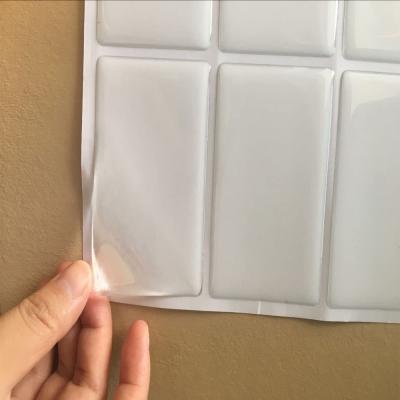 China Waterproof Clear Rectangle Epoxy Stickers Fits Scratch Tiles for sale