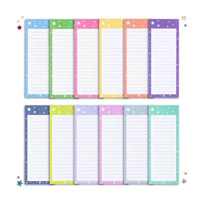 China Star Shapes Sturdy and Durable Magnetic Notepads for Fridge, Kitchen, Shopping, Grocery, To-Do List, Note, Reminder for sale