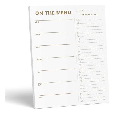 China Sturdy and Lasting Weekly Meal Planner and Grocery List Notepad Magnetic Plan Menu Food for Weight Loss or Dinner List for sale