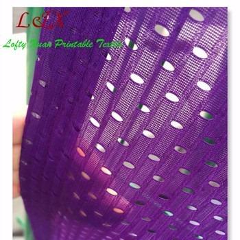 China Mesh Fence Flag Fabric Flame Retardant 100% Polyester for sale