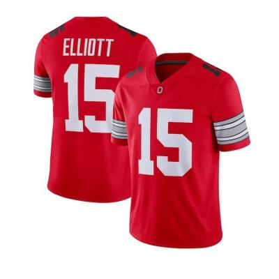 China Sublimated Antibacterial Tackle Custom Twill Football Uniforms College Football Jerseys Ohio State Football Jersey for sale