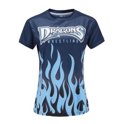 China Anti-wrinkle Custom Printed Team Jersey Full Sublimation Polyester T-shirt Diy Sublimation T-shirt for sale