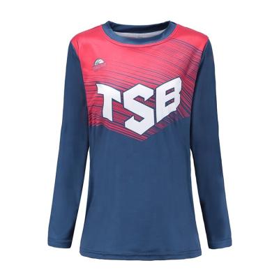 China Anti-wrinkle girls and women sublimation T-shirt sublimated volleyball shirts for sale