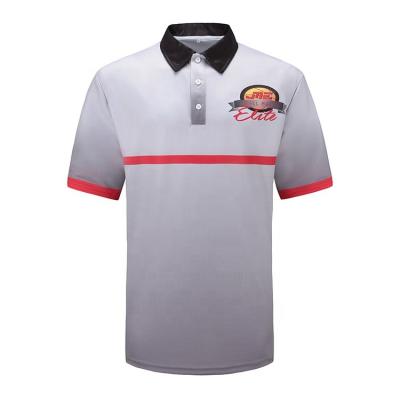 China Custom Anti-wrinkle Mens Sport Polyester Polo T-shirt Sublimation Coach Polo Shirt for sale