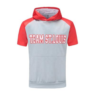 China Custom Anti-wrinkle Pullover Hoodies Sublimation Short Sleeve Hoody For Kids for sale