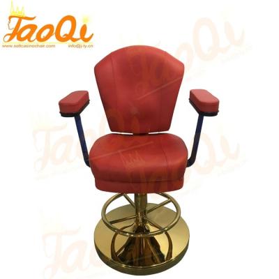 China 360 degree rotating or auto-return& Auto-Rise Luxury Gaslift Casino Chair Casino Seating For Slots Top Quality Bar Stool With Arms Used Casino Chair K41 for sale