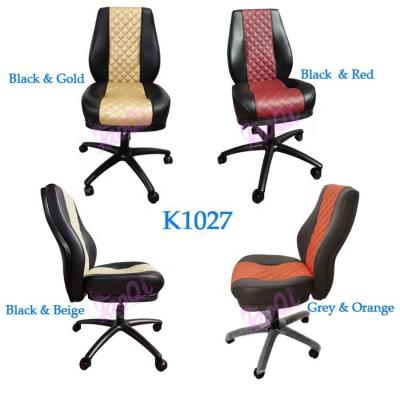 China 360 degree rotating or auto-return& Auto-Rise Gaslift Little Cheaper CBM Casino Chair Table Poker Chair No Need To Install Casino Stool With Wheels K1027 for sale