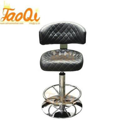 China 360 degree rotating or auto-return& Auto-Rise Luxury Gaslift Casino Chair Casino Seating For Slots Top Quality Bar Stool Used Casino Chair K995 for sale