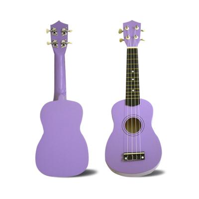 China LINDEN Modern Design Wooden Stringed Instruments Cheap 21 Inch Soprano Ukulele for sale