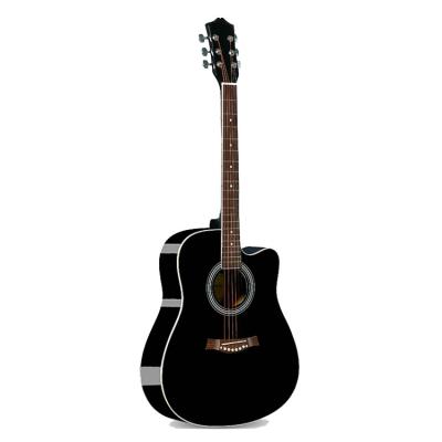 China Cut Out Black Border Acoustic Guitar Made In China Fresh Shaped Musical Instruments B-2 for sale