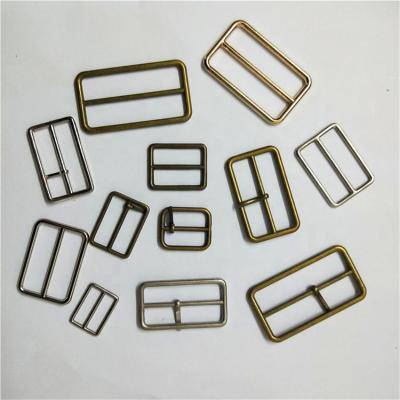 China Beautiful and durable metal wire pin square adjustable decorative buckle for shoes belt and garment for sale