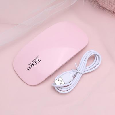 China Easy SUNLIGHT Mini LED UV Lamp 6W Nail Dryer For Gel Polish With Time Settings Potable Led Nail Mini UV Lamp for sale