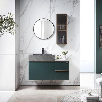 China OPPEIN Modern Wholesale Modern Bathroom Cabinet by Italian Designer for Bedrooms or Hotel Project Bathroom Vanity for sale