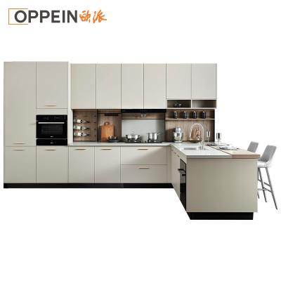 China OPPEIN Modern New Design UV Lacquer Door Complete Custom Sideboard for sale