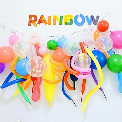 China Colored balloon flag-raising balloon decoration party supplies party decoration theme background set CIA balloon decoration balloon set new for sale