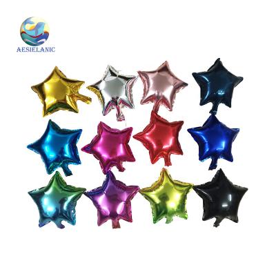 China Announcing Toy Star Shaped Balloons 10 Inch Colorful Star Balloons Foil Balloons For Baby Shower Gender Revea for sale