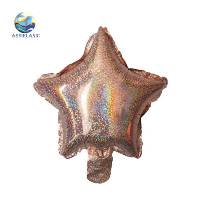 China Decoration Laser Foil Balloon Star Shape Decoration Hot Sale Event Party Festival Wedding Birthday Multiple Colors for sale