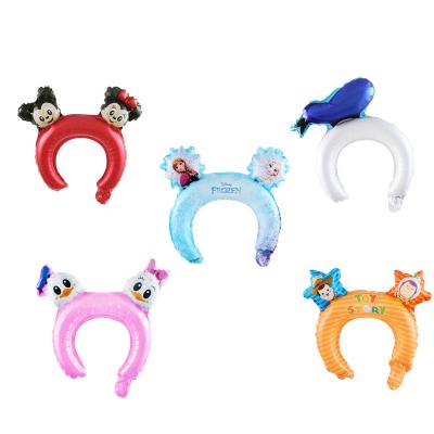 China Headband Series Mickey Hair Band Balloon Party Decoration Helium Balloon Kid Party Baby Balloon Accessories for sale