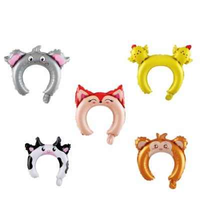 China Headband Series Animal Hair Strip Balloon Party Decoration Helium Balloon Child Party Baby Balloon Accessories for sale