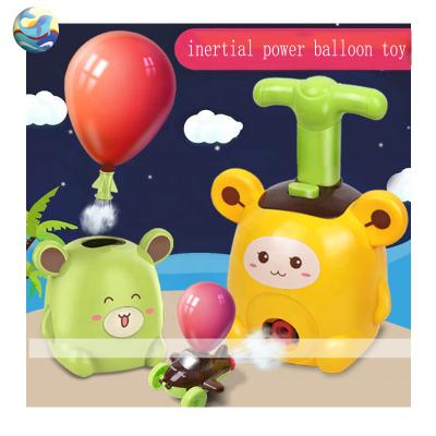 China 2020 Hot Amazon Instagram Kid's Toy Kids Bear Inertia Educational Balloon Power Toys Cartoon Balloon Rocket Diy Toy for sale