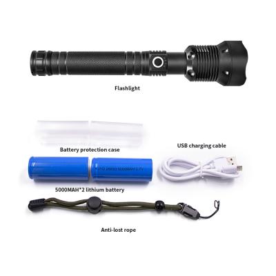 China LEDUN Camping Telescopic Torch Light Outdoor Rechargeable Led Powerful Flashlight for sale