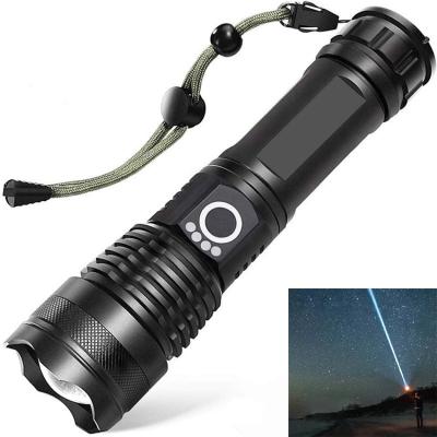 China Aluminum Alloy Bright Outdoor Led Torch Light Rechargeable Battery for sale