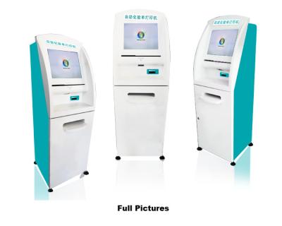 China Free Standing Touch Screen Hospital Printing self service Kiosk with Barcode Scanner for sale