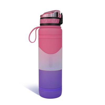 China Sustainable Reusable Sports 1000ml Plastic Custom Drinking Water Jug BPA Free Durable for sale