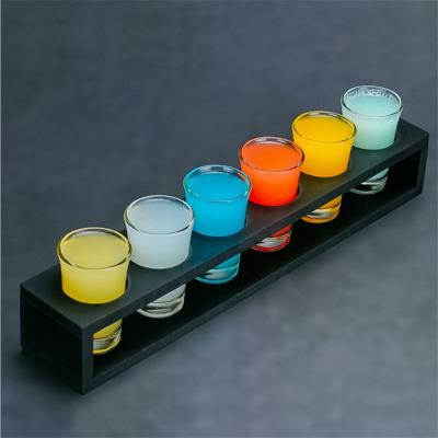 China Hot sale wholesale shot glass with showcase bar use shot glass with high quality for sale