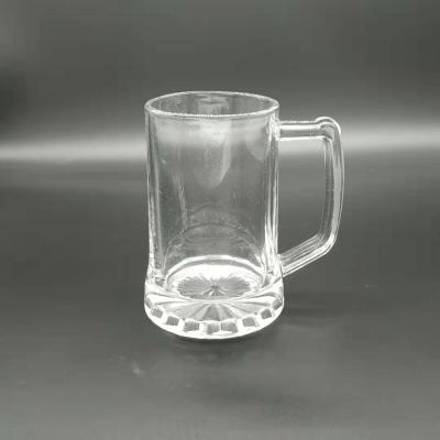 China Clear 300ml High Quality Glass Beer Mug High Quality Glass Beer Mug With Handle for sale