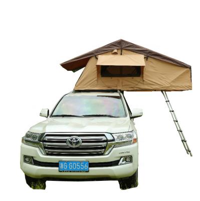 China Tent with ultra-fina 2pcs mesh window factory wholesale roof 4wd top tent canvas quick open house on car convenient use for family for sale