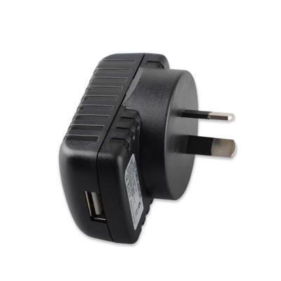 China SAA/RCM 5V 2A Approval USB AC Adapter AU Wall Plug Charger for Australia/New Zealand AS013W for sale