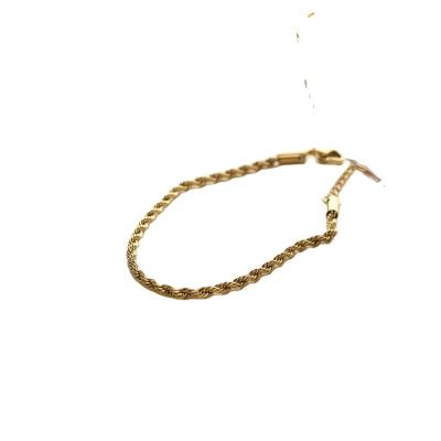 China CLASSIC Twists Simple Gold Chain Bracelet Lead Free Brass With 18k / 14k Gold Plated OEM Customizable Service Jewelry Warm Welcome for sale