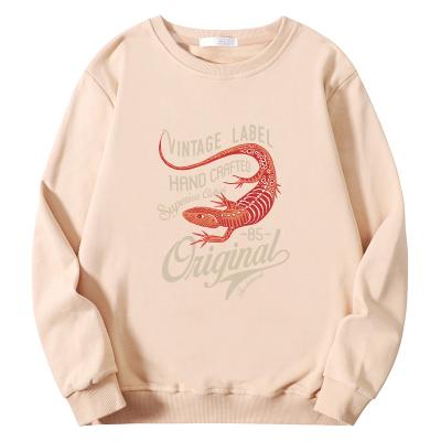 China OEM Spring and Autumn Thin Terry Crew Neck Loose Casual Sweater Multicolor Printing Logo Anti-pilling for sale